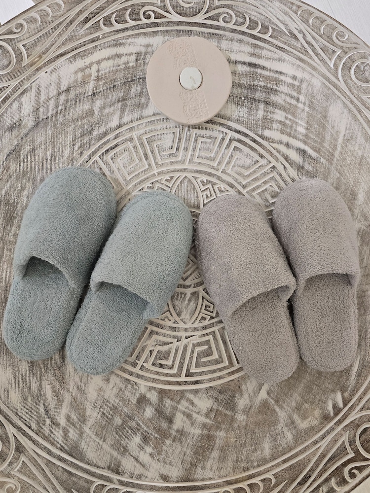 Casa Lusso Blue Surf Charm Hotel Micro Model and Turkish Cotton Slippers - Image 2 of 3