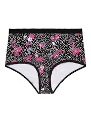 Yours Curve Black Full Briefs 5 PK - Image 7 of 8