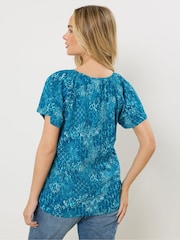 M&Co Mixed Patchwork Scoop Neck Top - Bild 3 von 5