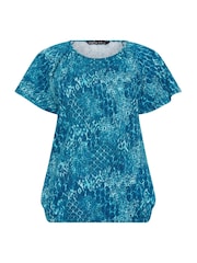 M&Co Mixed Patchwork Scoop Neck Top - Bild 5 von 5