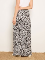 Long Tall Sally Brown Abstract Tiered Maxi Skirt - Image 3 of 5