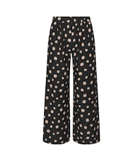 Yours Curve Black Polka Dot Print Trousers - Image 5 of 5