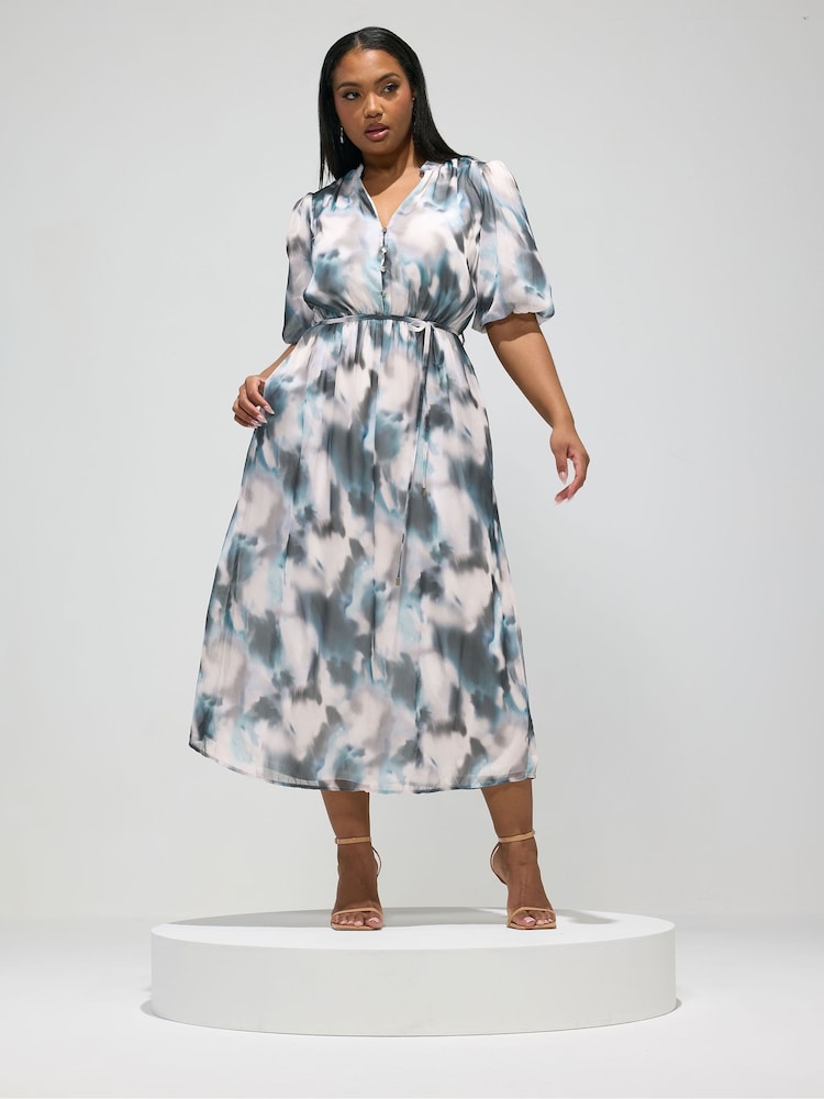 Yours Curve Blue London Shirt Dress - Image 1 of 5