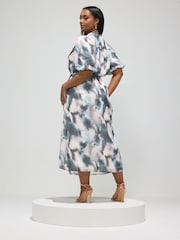 Yours Curve Blue London Shirt Dress - Image 3 of 5