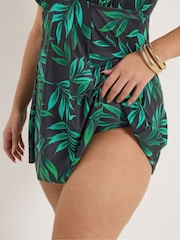 Yours Curve Black Angel Sleeve Swim Dress - Image 5 of 5