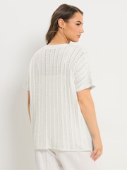 Yours Curve White Boxy Cover-Up - Image 3 of 5