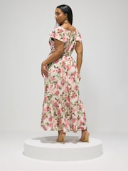 Yours Curve White London Smock Tiered Dress - Image 3 of 5