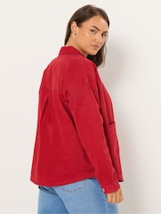 Yours Curve Denim Shacket - תמונה 3 מתוך 5