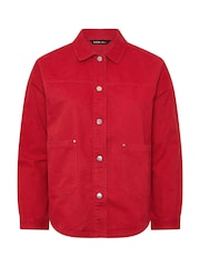 Yours Curve Denim Shacket - תמונה 5 מתוך 5