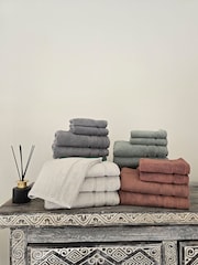 Casa Lusso 4 Piece Opus Turkish Cotton Luxury Towels Set - صورة 4 من 5
