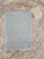Casa Lusso Blue Surf Charm Hotel Micro Modal and Turkish Cotton Bath Sheet - Image 1 of 4
