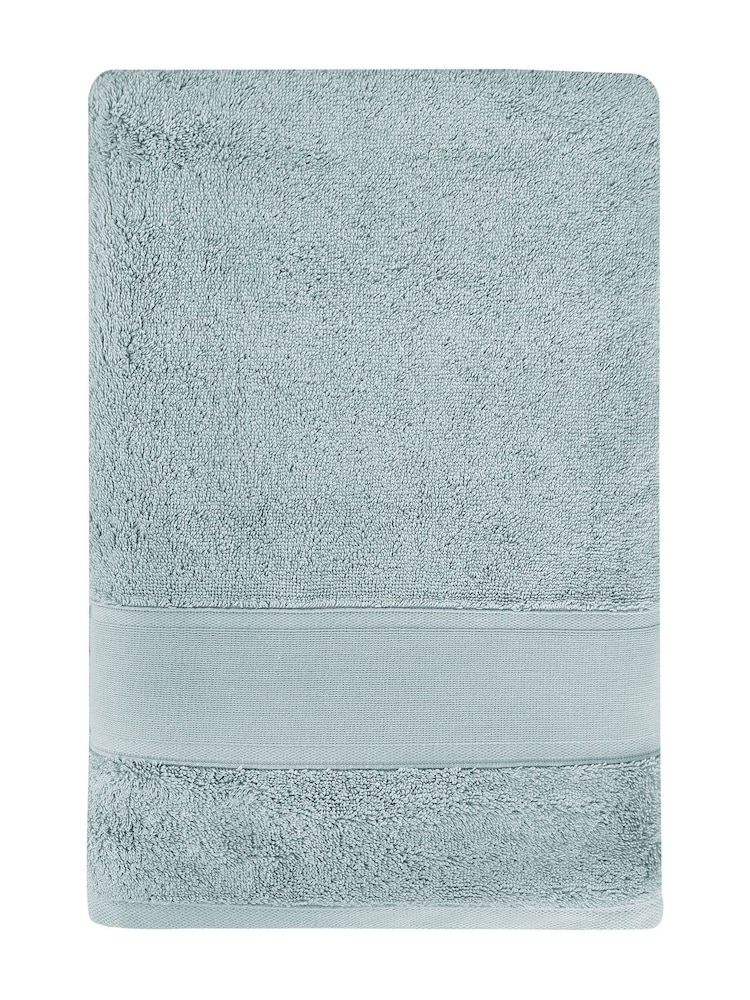 Casa Lusso Blue Surf Charm Hotel Micro Modal and Turkish Cotton Bath Sheet - Image 2 of 4