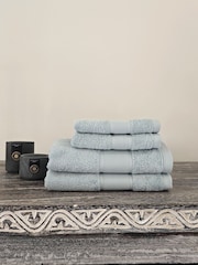 Casa Lusso Blue Surf Charm Hotel Micro Modal and Turkish Cotton Bath Sheet - Image 3 of 4
