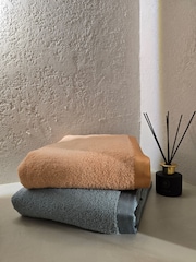 Casa Lusso Slate Colourfull Even Turkish Cotton Bath Sheet - Image 4 of 4