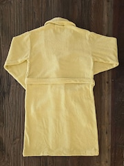 Casa Lusso Dried Moss Colourful Chappy Turkish Cotton Shawl Collar Bathrobe - Image 5 of 5