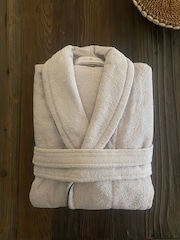 Casa Lusso Wind Chime Opus Turkish Cotton Luxury Shawl Collar Bathrobe - Image 1 of 5