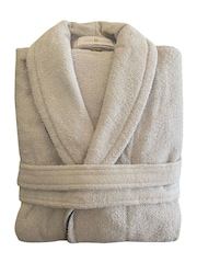 Casa Lusso Wind Chime Opus Turkish Cotton Luxury Shawl Collar Bathrobe - Image 5 of 5