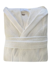 Casa Lusso Colourfull Even Turkish Cotton Hooded Bathrobe - 5的图像3｝