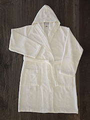 Casa Lusso Colourfull Even Turkish Cotton Hooded Bathrobe - 5的图像4｝