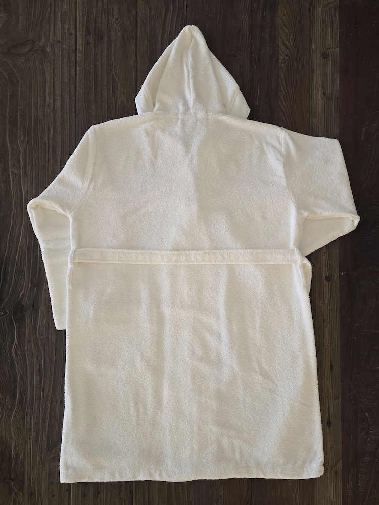 Casa Lusso Colourfull Even Turkish Cotton Hooded Bathrobe - 5的图像5｝