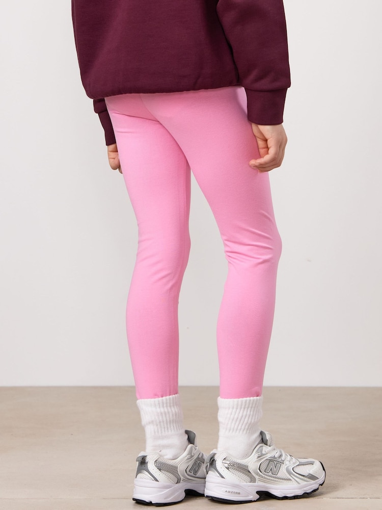 Gym King Pink Script Jersey Leggings - Image 2 of 4