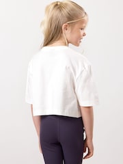 Gym King White Shadow Cropped T-Shirt - Image 2 of 3