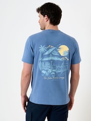 Saltwell Zuma Beach Print Cotton T-Shirt - Image 1 of 6
