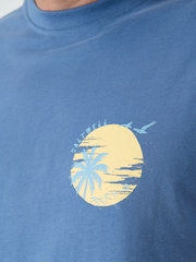 Saltwell Zuma Beach Print Cotton T-Shirt - Image 5 of 6