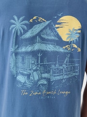 Saltwell Zuma Beach Print Cotton T-Shirt - Image 6 of 6