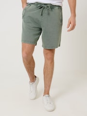 Saltwell Green Drawstring Cotton Sweat Shorts - Image 2 of 5