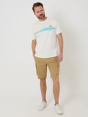 Saltwell Cream Beach Camp Print Cotton T-Shirt - Image 3 of 5