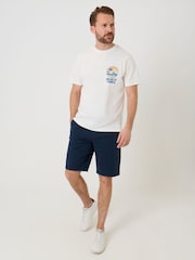Saltwell Cream Beach Vibes Print Cotton T-Shirt - Image 3 of 5