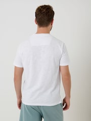 Saltwell White Peached Cotton Grandad T-Shirt - Image 2 of 5