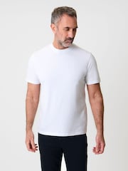 Saltwell White Garment Dye Cotton Jersey Crew Neck T-Shirt - Image 1 of 4
