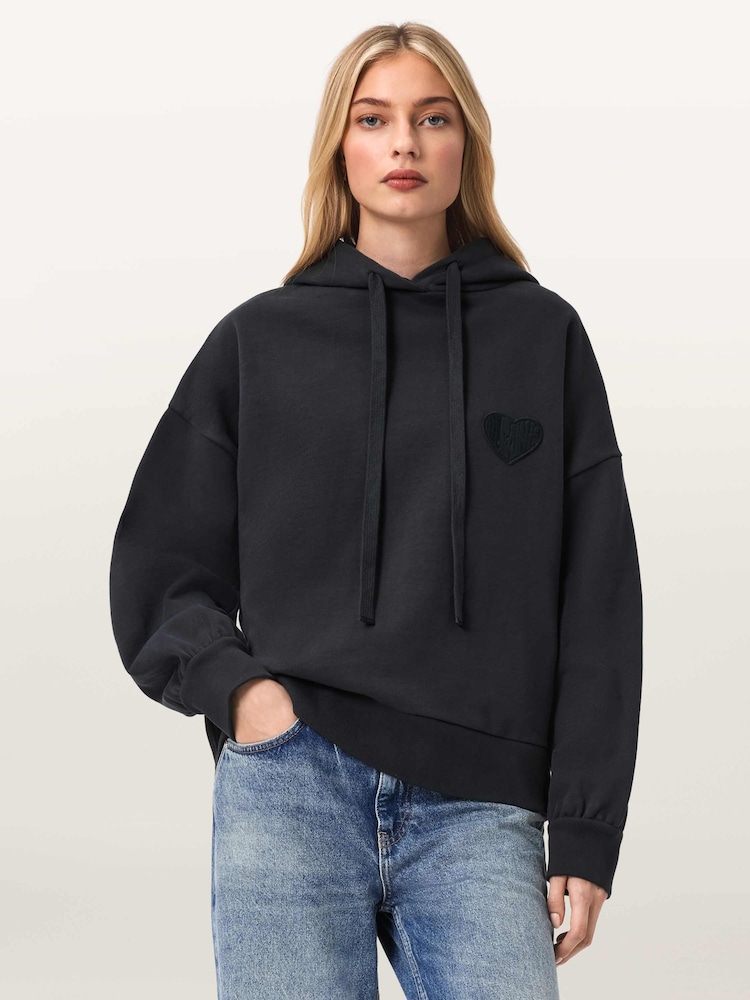 AllSaints Blue Lover Eli Hoodie - Image 1 of 7