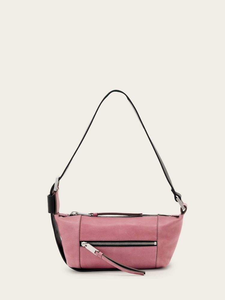 AllSaints Pink Vega Mini Shoulder Bag - Image 1 of 6