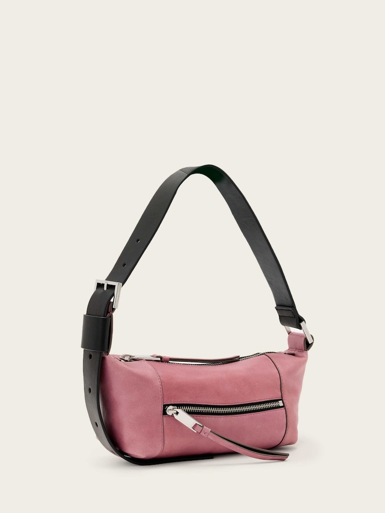 AllSaints Pink Vega Mini Shoulder Bag - Image 2 of 6