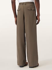 AllSaints Brown Conway Trousers - Image 4 of 7