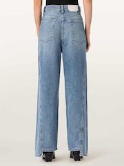 AllSaints Blue Frankie Stud Jeans - Image 5 of 9