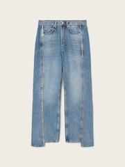 AllSaints Blue Frankie Stud Jeans - Image 9 of 9