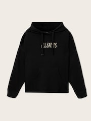 AllSaints Black Cora Etie Hoodie - Image 8 of 9