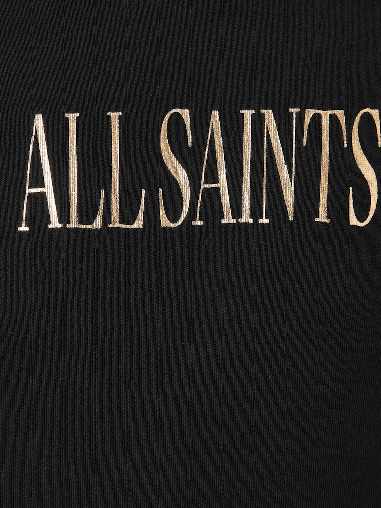 AllSaints Black Cora Etie Hoodie - Image 9 of 9