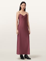AllSaints Pink Bryony Dress - Image 1 of 5