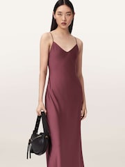 AllSaints Pink Bryony Dress - Image 3 of 5