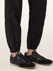 AllSaints Black Liam Western Sneakers - Image 1 of 6