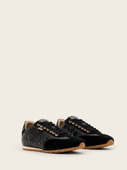 AllSaints Black Liam Western Sneakers - Image 3 of 6