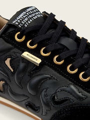 AllSaints Black Liam Western Sneakers - Image 6 of 6