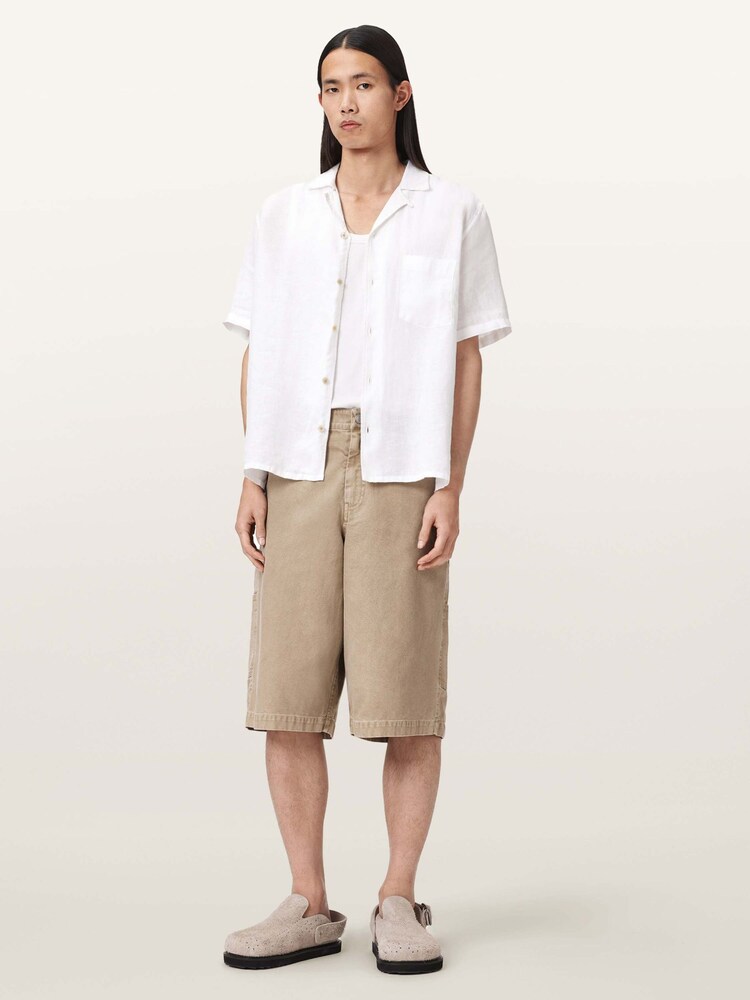 AllSaints Brown Jackson Shorts - Image 2 of 6