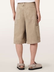 AllSaints Brown Jackson Shorts - Image 3 of 6