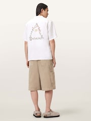 AllSaints Brown Jackson Shorts - Image 4 of 6